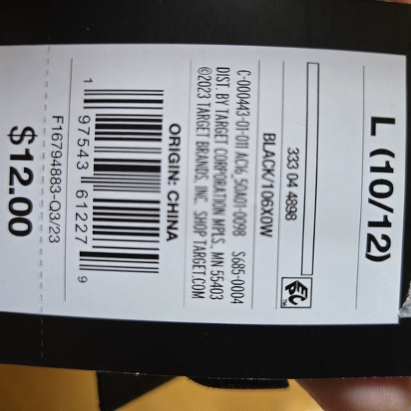 Black Long Sleeve  Top with Smileys new with tags girls size large art class - Picture 3 of 3